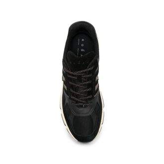 Hogan Mens Sneakers Black Suede Panel Outer: Calf Leather Trainers