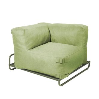Oviala Sill&oacute;n esquinero modular con estructura verde cactus