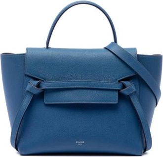 Celine Pre-owned Vintage Satchel - Dames - Vintage Handtas - Blauw - ONE Size - Leer - Vintage