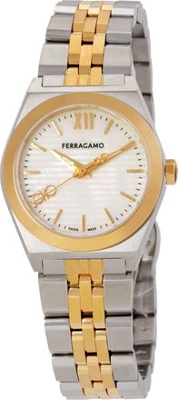Ferragamo Vega New Quartz White Mother of Pearl Dial Ladies Watch SFKJ01024