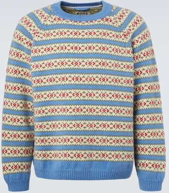 Bode Wedgewood virgin wool sweater