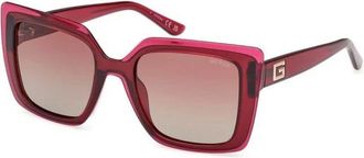 Guess Sunglasses, female, Red, Size: ONE SIZE Resin Frame Stylish Sunglasses