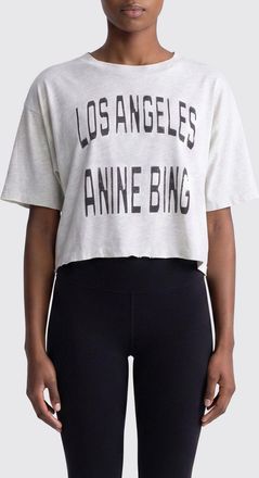Anine Bing T-shirts crop in cotone con logo