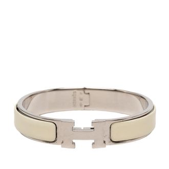 Herm&egrave;s Pre-owned Hermes Narrow Enamel Clic H Bracelet PM Ladies 90JE9BZHD8S74EB6