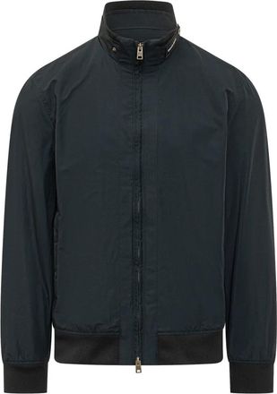 Woolrich Lewis bomberjack - Heren - Zomerjassen - Blauw - S - Katoen - Jassen
