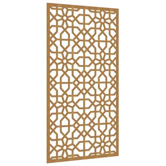 vidaXL Adorno De Pared De Jard&iacute;n Acero Corten Dise&ntilde;o Morisco 105x55 Cm Vidaxl