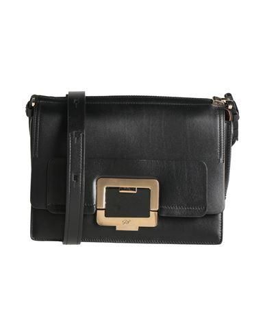トートバッグ ROGER VIVIER Women Messenger Bags RBWAPAH0100TM6 B999 BLACK Viv' Choc Mini Shopping Bag in patent leather Black Woman