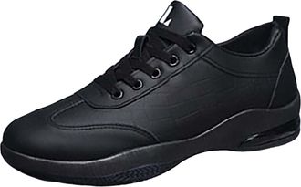 Generic Fashion Summer and Autumn Casual Men Flat Lightweight Mesh Breathable Solid Color Mens Sneaker Boots Low Top (Khaki, 9.5)