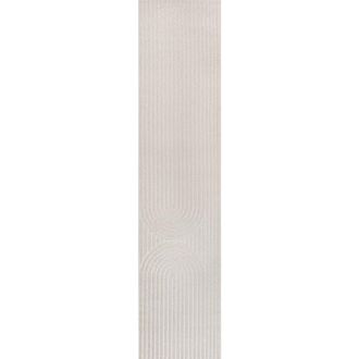 Jonathan Y Designs Sofia High-Low MidCentury Modern Arch Stripe Two-Tone Indoor/Outdoor Area Rug in Ivory/cream at Nordstrom, Size 3Ft 0In X 5Ft 0In