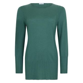 Malo Truien & Vesten, Dames, Groen, 3Xl, Cashmere Crewneck Sweater