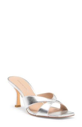 Stuart Weitzman Miami Slide Sandal in Silver at Nordstrom Rack, Size 6