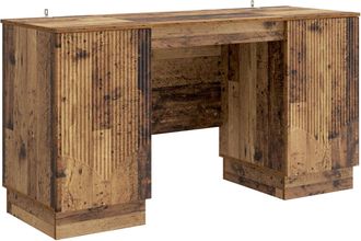 vidaXL Escritorio Madera Envejecida 142,5 X 50 X 75 Cm Vidaxl