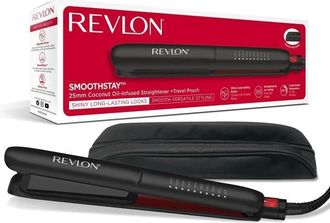 Revlon Lisseur Smoothstay Revlon Rvst2211 - 25mm - Infus&eacute; A LHuile De Coco + Pochette De Voyage