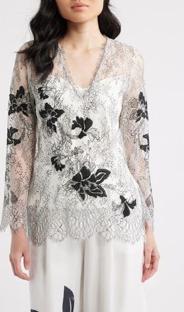 Kobi Halperin Devyn Top in White/black at Nordstrom, Size Xx-Large