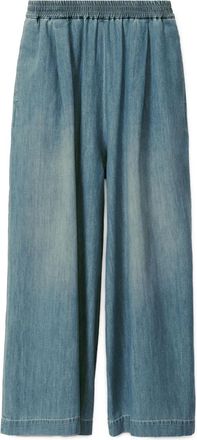 Fabiana Filippi Pantaloni a palazzo denim - Blu
