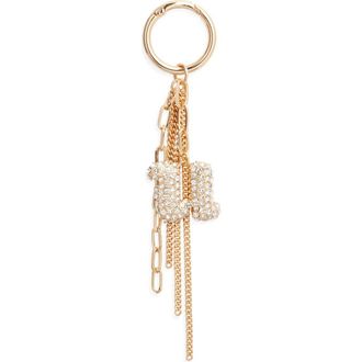 Chelsea28 Pav&eacute; Crystal Inital Bag Charm in U- Clear- Gold at Nordstrom