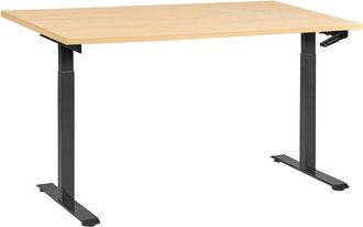 Beliani Beliani - Scrivania regolabile manualmente nero 160 x 72 cm destines