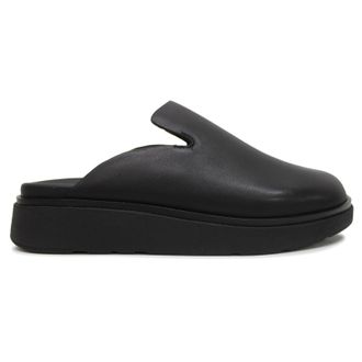 FitFlop Gen-FF Leather Womens Comfort Shoes - All Black - Size:UK 6.5