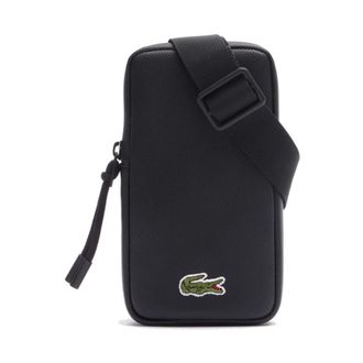 Lacoste Cross Body Messenger, male, Black, ONE SIZE, Urban Crocodile Shoulder Bag
