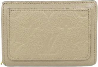 Louis Vuitton Pre-owned Wallets, female, Beige, Size: ONE SIZE Pre-owned Leather Wallet