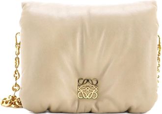 Loewe Goya Puffer Bag Leather Medium shoulder bag - Groen