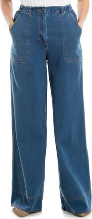 Max Studio Wide Leg Jeans in Indigo at Nordstrom Rack, Size X-Small