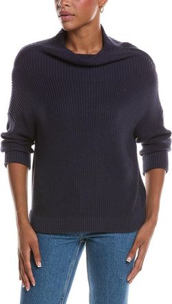 Autumn Cashmere Shaker Stitch Funnel Neck Sweater
