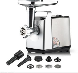 OEM Picadora De Carne De Acero Inoxidable, 1500 W M&aacute;x., 3 En 1, Con 3 Placas De Molienda, Accesorio Para Kubbe Y Salchichas, 1,5 Kg/min