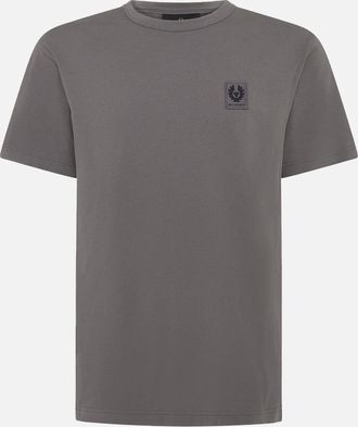 Belstaff Mens Patch Logo T-Shirt Grey - Size: 42