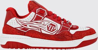 Philipp Plein Sneakers in pelle e gomma con strass
