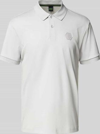 HUGO BOSS Regular Fit Poloshirt aus reiner Baumwolle Modell POLO FUTURE in Hellgrau, Größe XXXL