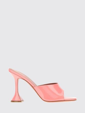 Amina Muaddi Lupita Croc-Print Leather Mules