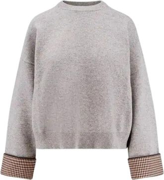 Brunello Cucinelli Cashmere Truien - Dames - Cashmere truien - Grijs - S - Truien & Vesten