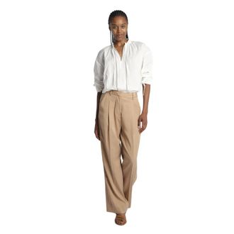 Scotch & Soda Rose Chino Pant - Dames - Wijde Broeken - Beige - W29 - Katoen - Broeken