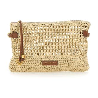 Gianni Chiarini Cross Body Bags, female, Beige, Size: ONE SIZE Nefeli Rectangular Pouch