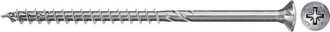 Fischer 200x Power-fast Ii Fpf Ii Czp 6 X 80 Mm Bc Cabeza Avellanada Con Ranura En Cruz Pz3 Rosca Parcial Galvanizado Pasivado Azul - 670526