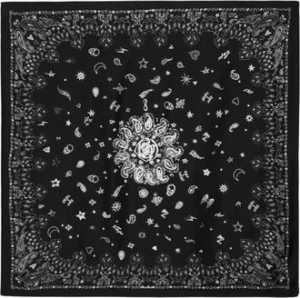 Zadig&Voltaire Debbie Bandana 85 Scarf - Dames - Zijden sjaals - Zwart - ONE Size - Accessoires