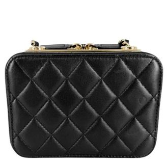 Chanel Pre-owned Matelasse Schoudertas - Dames - Pre-owned - Zwart - Maat: ONE Size Leer