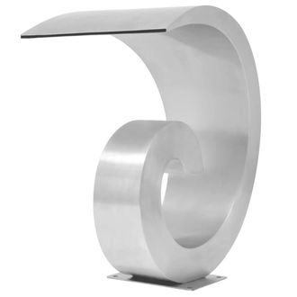 Berkfield Home Pool Fountain Stainless Steel 50x30x53 cm Silver | Size: 50 x 30 x 53 cm