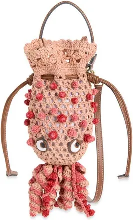 Anya Hindmarch Crochet Raffia Squid Crossbody Bag in Natural at Nordstrom