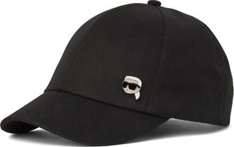 Karl Lagerfeld Ikon pin cap - women - Recycled Cotton/Cotton - One Size - Black