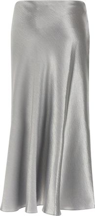 Tory Burch Satin Skirt - Silver