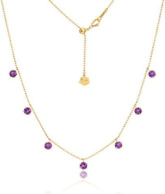 Graziela Amethyst Floating Necklace in Purple at Nordstrom