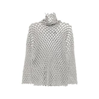 Sportmax Open-knit Funnel-neck Sweater