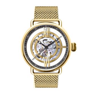 Earnshaw Investigator Floating Mens Automatic Yellow Gold Watch ES-8195-33 - One Size