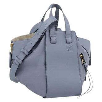 Loewe Pre-owned Hand Bag - Dames - Pre-owned - Blauw - Maat: ONE Size Leer