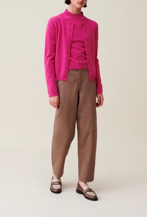 Claudie Pierlot Cardigan laine boutonn&eacute; broderie CP