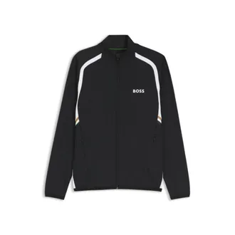 BOSS Active Zip-up sweatshirt in stretch gabardine