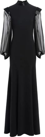 Jenny Packham Abito lungo Isabelle - Nero