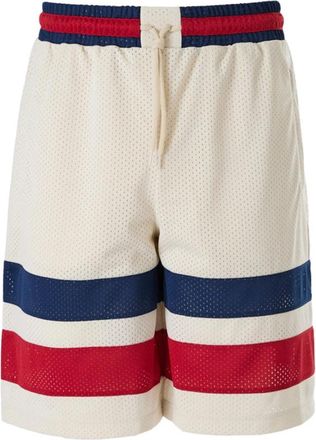 Gucci Cr&egrave;me Logo Shorts Itali&euml; Exclusief - Heren - Korte Broeken - Veelkleurig - M - Polyester - Korte Broeken